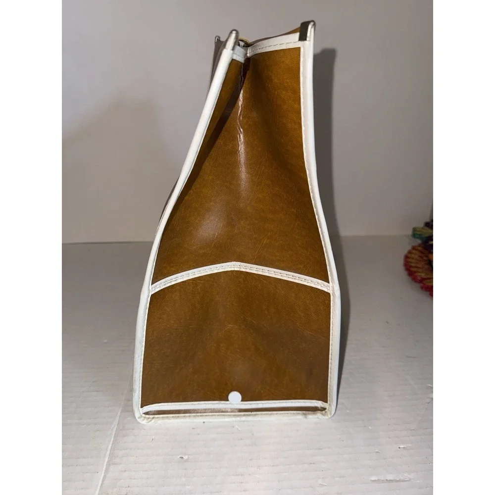 Vintage Speed Lady Brown Bag Katakana Silk Sports Bag Japan 1970s